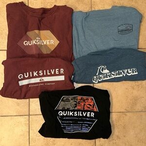HP !! Size L Quicksilver Short Sleeve T-shirt Bundle